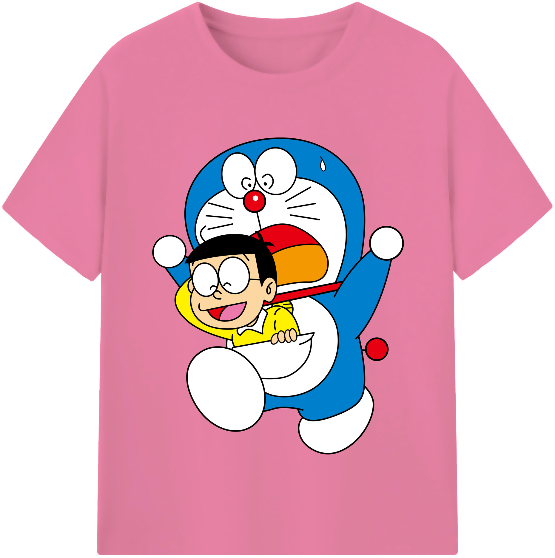 （画像用） ドラえもん Doraemon 綿100％半袖Tシャツ（フロントプリント）